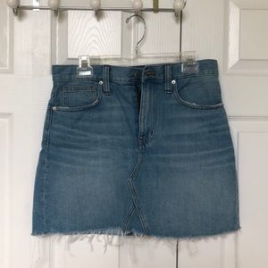 Madewell Light Jean Skirt